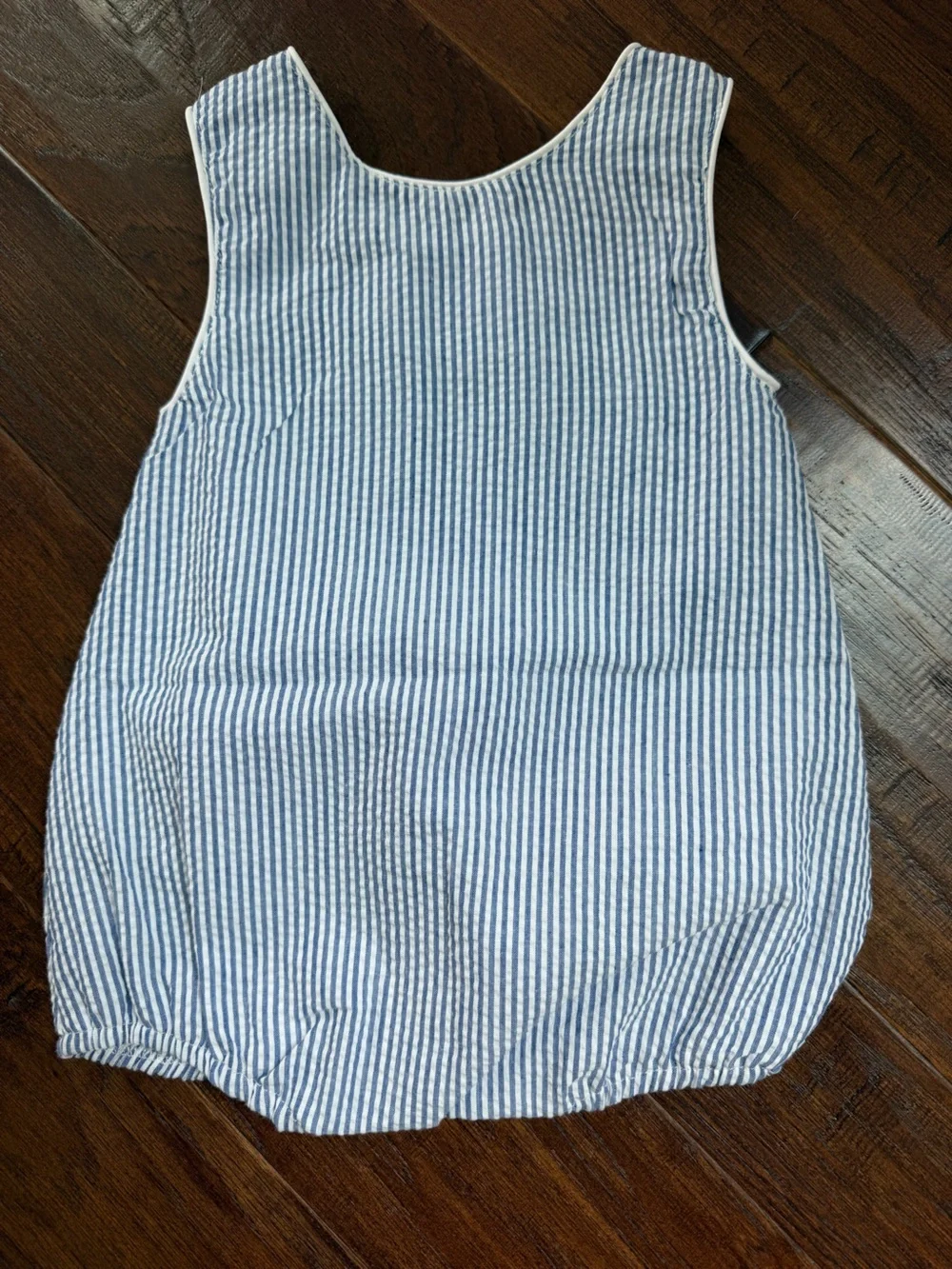 Lil Cactus Baby Gingham One-Piece Romper in Light Gray